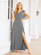 Abiti da damigella Numbersea con mantella, abito formale da ballo, abiti con schiena scoperta per madre della sposa 28058