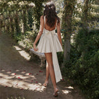 Sommer Damen Sexy Rückenfreies Abendkleid mit Schnürung und Schleife – Elegant und Stilvoll 