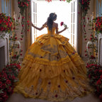 Customized Gold Yellow Princess Quinceanera Dresses 2026 Luxury Ball Gown Sweet 16 Birthday Vestidos Para De 15 Años Quinceañera