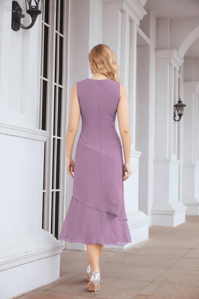 Robe de mariage de la mère de la mariée en deux pièces, ligne A, pour cérémonie et soirée formelle, modèle 28072