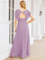 Abiti da damigella Numbersea con mantella, abito formale da ballo, abiti con schiena scoperta per madre della sposa 28058
