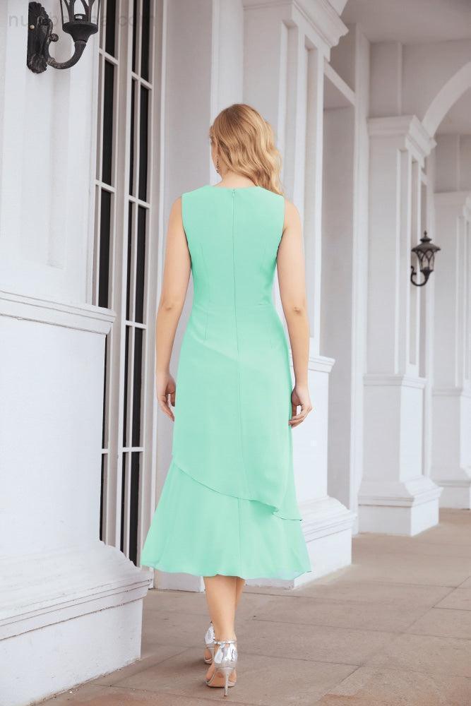 Robe de mariage de la mère de la mariée en deux pièces, ligne A, pour cérémonie et soirée formelle, modèle 28072