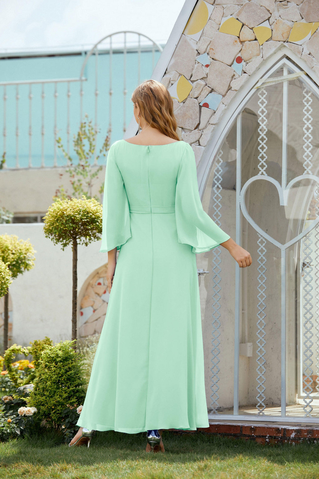 Abito da Sposa della Madre della Sposa Abito da Ballo Formale per Ospite di Matrimonio 28012