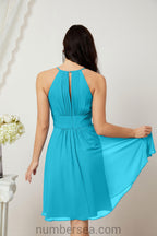 Robe de soirée formelle pour bal de fin d'études ou cocktail Halter 28011