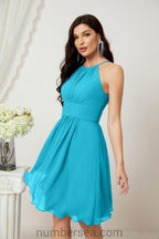 Robe de soirée formelle pour bal de fin d'études ou cocktail Halter 28011