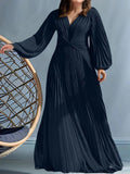 Plus Size V Neck A Line Princess Gown For Mother Of The Bride Ruched Detail