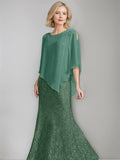 Luxurious Chiffon Floor Length Dress For Mother Of The Bride Beading Sequins