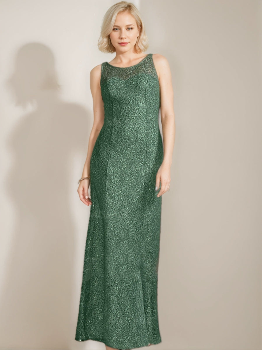 Luxurious Chiffon Floor Length Dress For Mother Of The Bride Beading Sequins