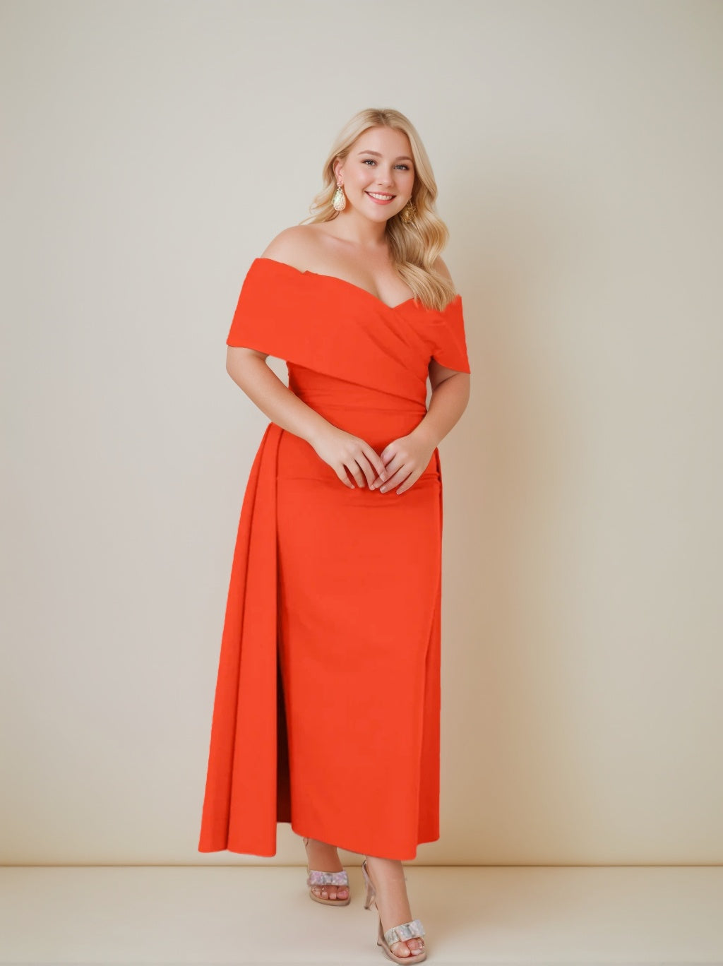 Princess a Line Off the Shoulder Mother of the Bride Dress Ankle Length