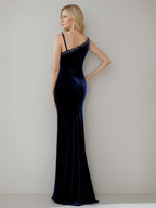 Asymmetric Sleeveless Floor Length Mermaid Mother Of Bride Dress With Side Split