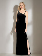 Asymmetric Sleeveless Floor Length Mermaid Mother Of Bride Dress With Side Split