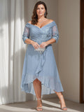 Princess A-Line Off-The-Shoulder Plus Size Mother Of The Bride Gown With Sequins