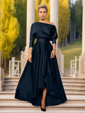 One Shoulder A Line Princess Dress For Mothers Of The Bride And Groom