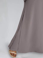 Two Piece Scoop Neck Chiffon Gown Beaded For Plus Size Mothers Of The Bride