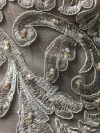 Princess A Line Tea Length Mother of the Bride Dress with Lace Appliques