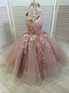 Lovely Sleeveless Flower Girl Dress With Appliques A Line Gown