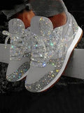 Scarpe da ginnastica casual scintillanti e traspiranti