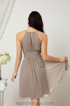 Robe de soirée formelle pour bal de fin d'études ou cocktail Halter 28011