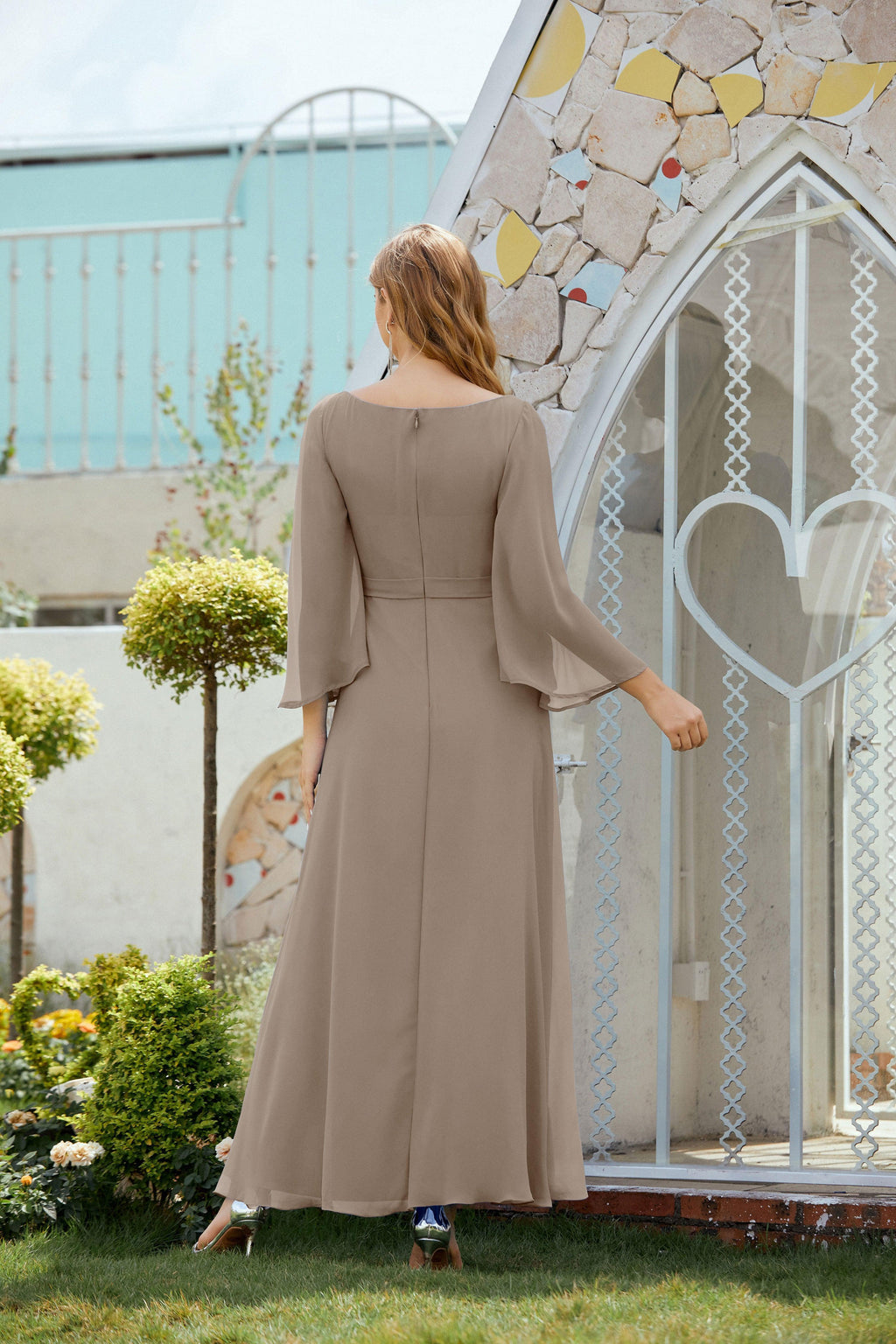 Abito da Sposa della Madre della Sposa Abito da Ballo Formale per Ospite di Matrimonio 28012