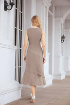Robe de mariage de la mère de la mariée en deux pièces, ligne A, pour cérémonie et soirée formelle, modèle 28072