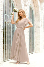 Robe de la Mère de la Mariée Grande Taille Col en V Longueur Solennelle Robe de Bal Formelle pour Invité de Mariage 28020