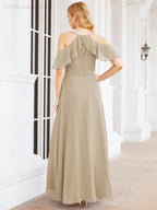 Robes longues de demoiselle d'honneur Numbersea à épaules dénudées, fente latérale, robes de bal formelles pour fête et mariage 28070