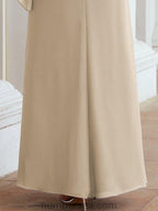 Robe de soirée formelle longue pour mère de la mariée avec cape à volants 28026