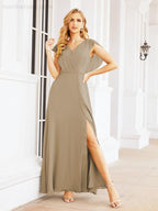Abiti da damigella Numbersea con mantella, abito formale da ballo, abiti con schiena scoperta per madre della sposa 28058