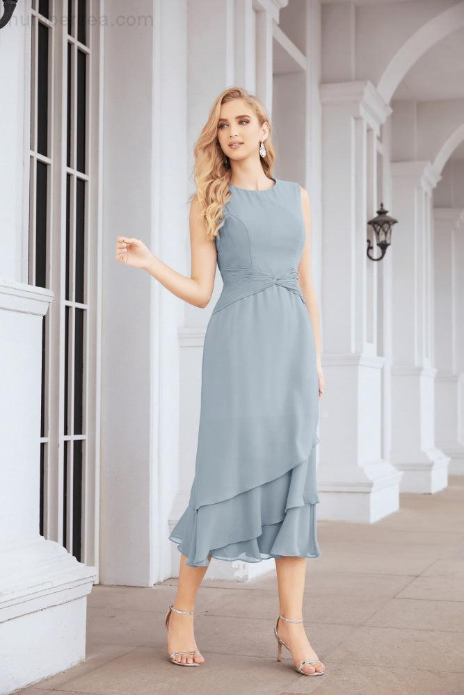 Robe de mariage de la mère de la mariée en deux pièces, ligne A, pour cérémonie et soirée formelle, modèle 28072