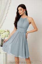 Robe de soirée formelle pour bal de fin d'études ou cocktail Halter 28011