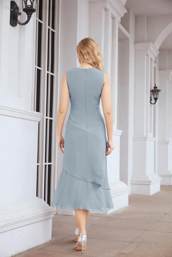 Robe de mariage de la mère de la mariée en deux pièces, ligne A, pour cérémonie et soirée formelle, modèle 28072