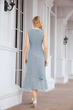 Robe de mariage de la mère de la mariée en deux pièces, ligne A, pour cérémonie et soirée formelle, modèle 28072