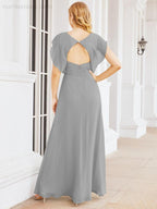 Abiti da damigella Numbersea con mantella, abito formale da ballo, abiti con schiena scoperta per madre della sposa 28058
