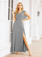 Abiti da damigella Numbersea con mantella, abito formale da ballo, abiti con schiena scoperta per madre della sposa 28058