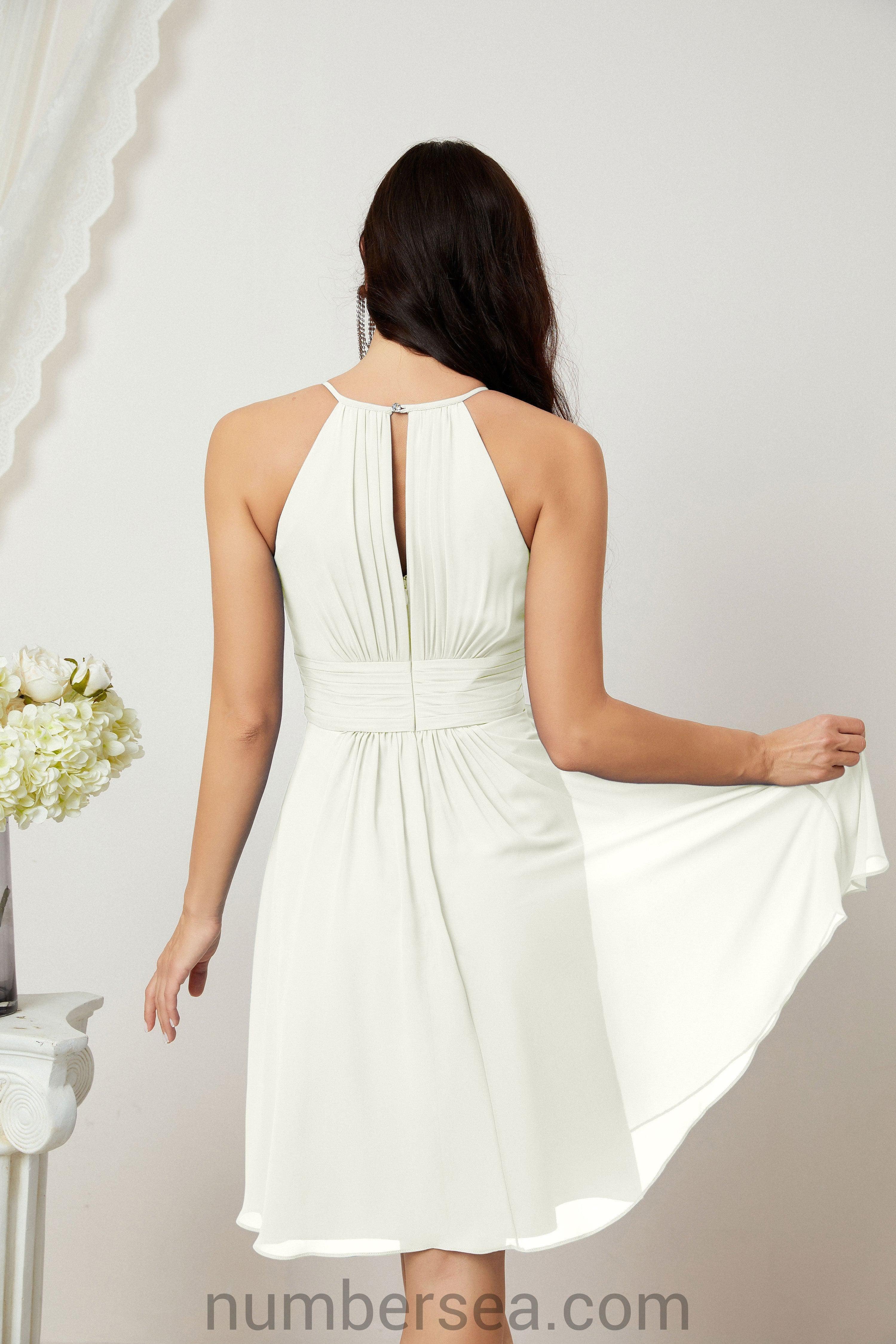 Robe de soirée formelle pour bal de fin d'études ou cocktail Halter 28011
