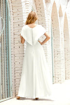Robe de la Mère de la Mariée Grande Taille Col en V Longueur Solennelle Robe de Bal Formelle pour Invité de Mariage 28020