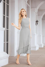 Robe de mariage de la mère de la mariée en deux pièces, ligne A, pour cérémonie et soirée formelle, modèle 28072