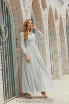 Abito da damigella Numbersea in chiffon, abito formale per festa, abito da sera 28016