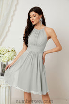 Robe de soirée formelle pour bal de fin d'études ou cocktail Halter 28011