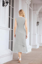 Robe de mariage de la mère de la mariée en deux pièces, ligne A, pour cérémonie et soirée formelle, modèle 28072