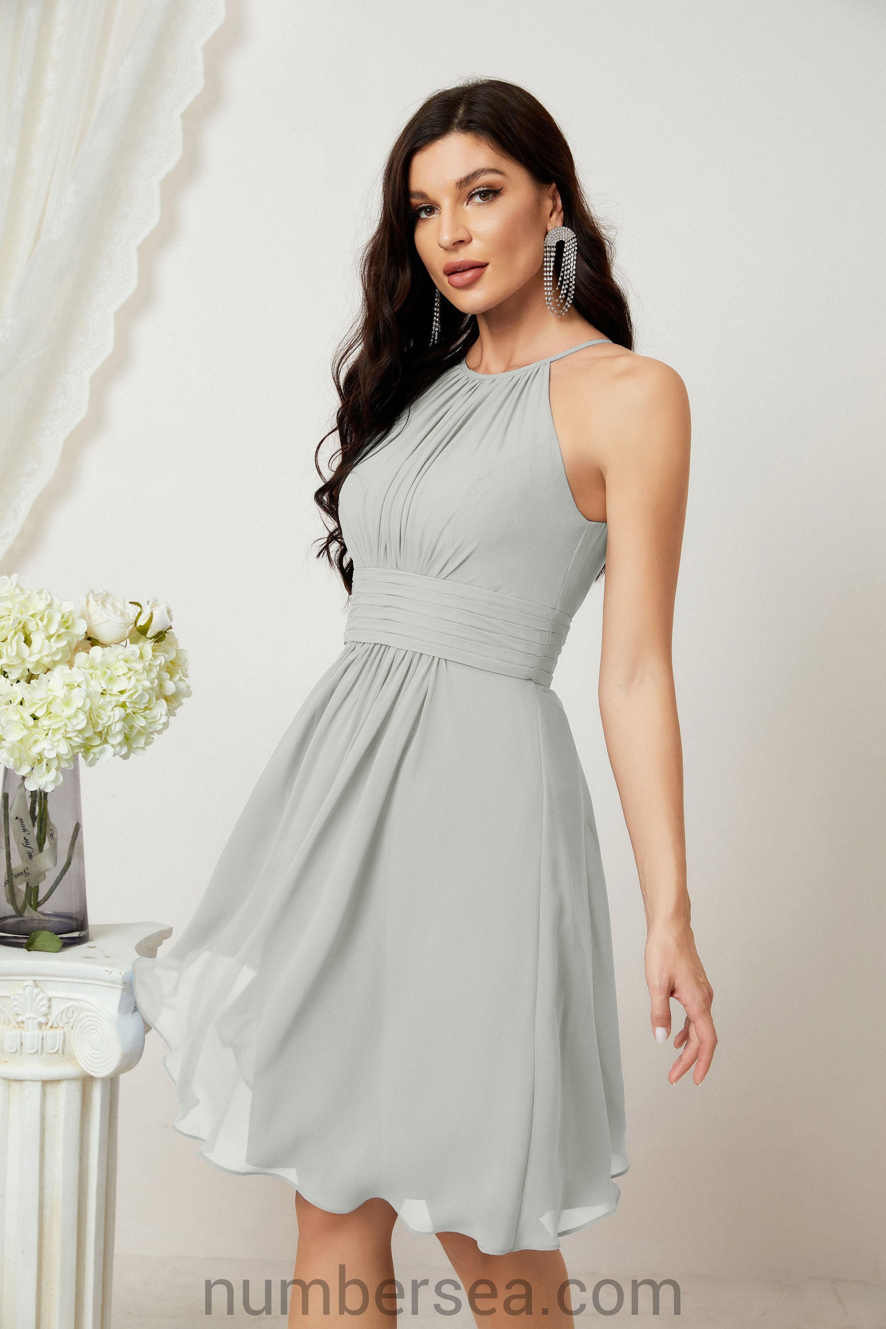 Robe de soirée formelle pour bal de fin d'études ou cocktail Halter 28011