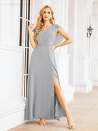 Abiti da damigella Numbersea con mantella, abito formale da ballo, abiti con schiena scoperta per madre della sposa 28058