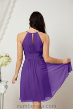 Robe de soirée formelle pour bal de fin d'études ou cocktail Halter 28011