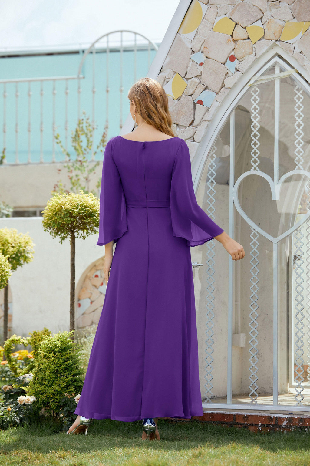 Abito da Sposa della Madre della Sposa Abito da Ballo Formale per Ospite di Matrimonio 28012