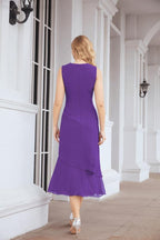 Robe de mariage de la mère de la mariée en deux pièces, ligne A, pour cérémonie et soirée formelle, modèle 28072