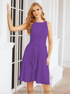 Vestidos para a Mãe da Noiva Vestido de Baile de Finalistas Vestido Casual Pregueado 28065