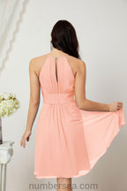 Robe de soirée formelle pour bal de fin d'études ou cocktail Halter 28011