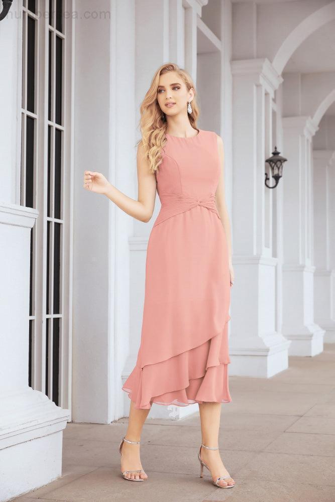 Robe de mariage de la mère de la mariée en deux pièces, ligne A, pour cérémonie et soirée formelle, modèle 28072