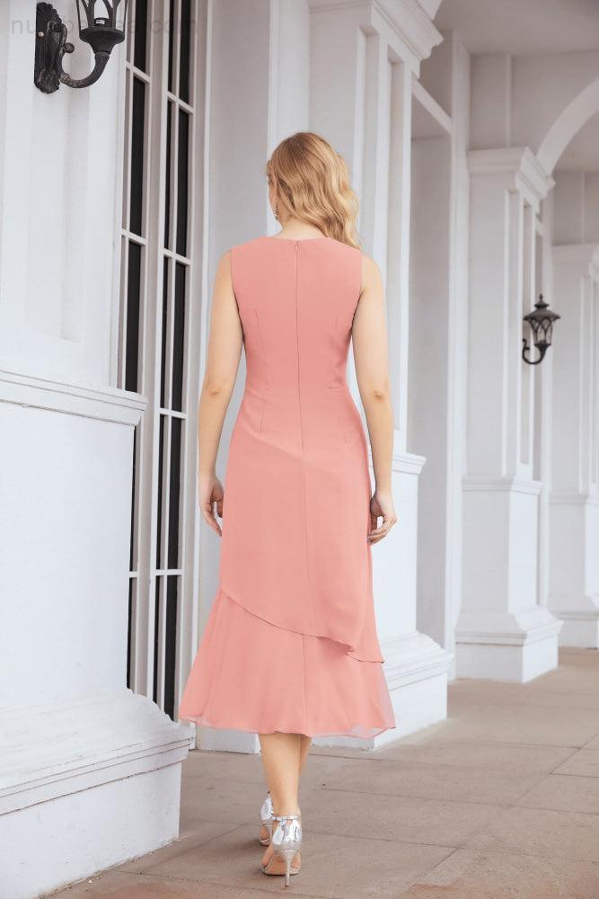 Robe de mariage de la mère de la mariée en deux pièces, ligne A, pour cérémonie et soirée formelle, modèle 28072