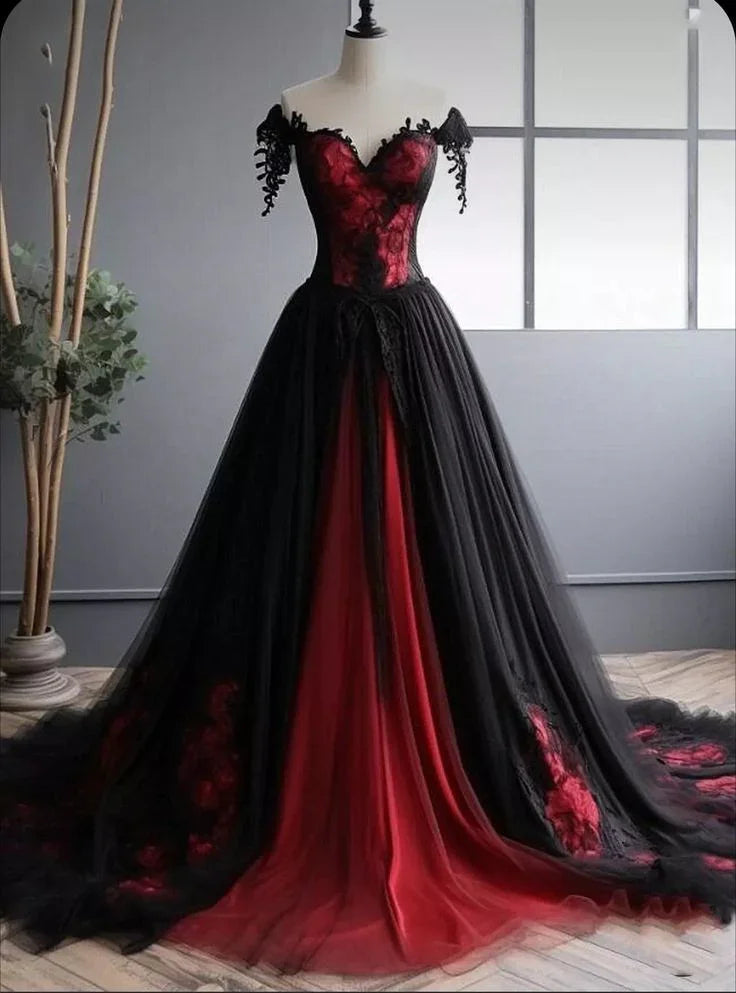 Vestido de Festa Longo Verde Único com Decote Ombro a Ombro, Corte em A, Coração e Tule Y7795